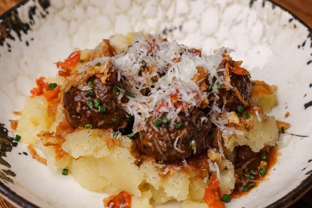 Beef Meatballs with Demi-Glace