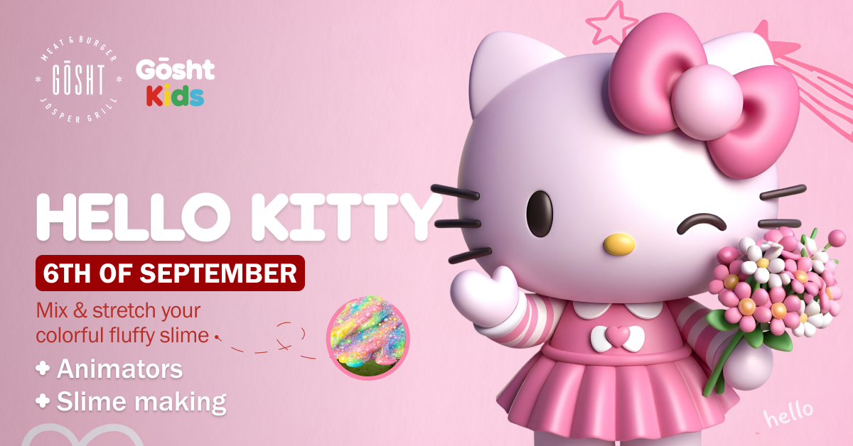 Мастер-класс Hello Kitty: слаймы