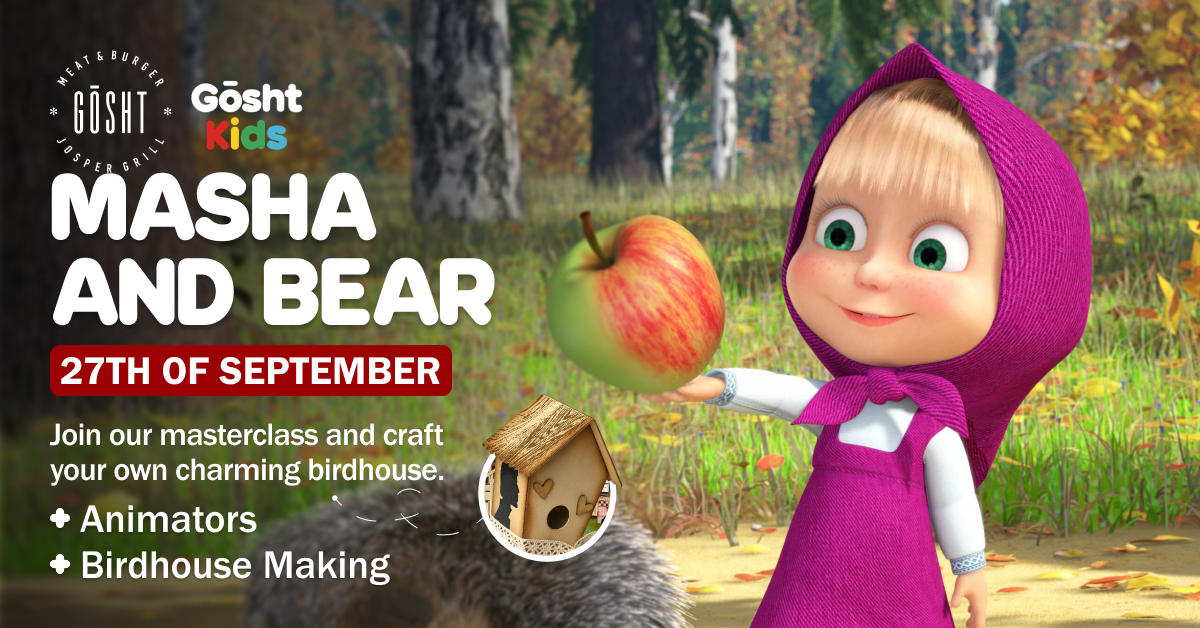 Мастер-класс Masha & Bear: домик для птиц